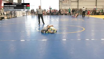 56 lbs Round 4 - 1:30pm Friday - Apollo Hawkins, PA USA vs Paxton Rosa, Dynasty Death Row