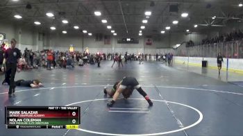 105 lbs Champ. Round 2 - Mark Salazar, Detroit Grappling Academy vs Nolan Coleman, Peer Pressure Elite Wrestling