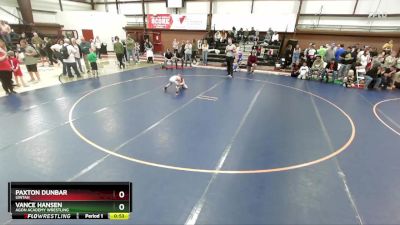 50 lbs Cons. Semi - Vance Hansen, Agon Academy Wrestling vs Paxton Dunbar, Uintah