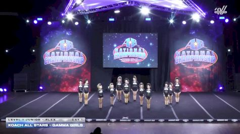 Koach Allstars - Gamma Girls [2025 L1 Junior - Flex Day 1] 2025 America's Best Grand Nationals