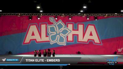 Titan Elite - Embers [2022 L1 Tiny - Novice - Restrictions - D2 Day 1] 2022 Aloha Reach The Beach: Daytona Beach Showdown - DI/DII