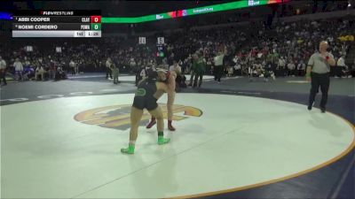 110 lbs Quarterfinal - Abbi Cooper, Clayton Valley (NC) vs Noemi Cordero, Poway (SD)