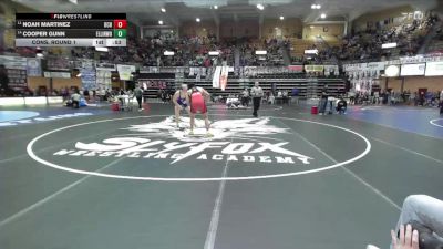 190 lbs Cons. Round 1 - Cooper Gunn, Ellinwood Hs vs Noah Martinez, Osage City Hs