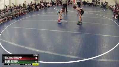 80 lbs Round 5 (6 Team) - Ryker Sayler, Wyoming Renegades vs Benton McCreary, South Dakota Thunder