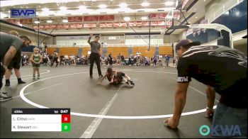 43 lbs Consi Of 8 #1 - Liliana Clitso, Darko Valley Wolf Pack vs Kyptin Stewart, Norman Grappling Club