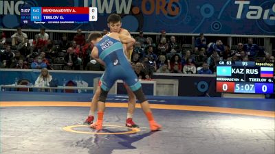 63 kg Repechage #2 - Assaukhat Mukhamadiyev, Kaz vs Georgii Tibilov, Rus