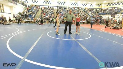90 lbs Round Of 16 - Cole Richardson, Barnsdall Youth Wrestling vs Ray Tugmon, Locust Grove Youth Wrestling