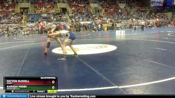 130 lbs Quarterfinal - Karissa Mann, Napoleon G-S vs Payton Russell, Minot