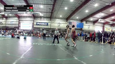 120 lbs Semifinal - Edward York, West Wendover vs Kekoa Aguirre, Lake Mead Christian Academy