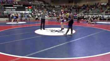 5A 155 lbs Quarterfinal - Catherine Paz, Berryville vs Adrian York, Sylvan Hills