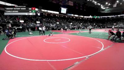 50 lbs Cons. Semi - Carlo Artino, LAC3 vs Destiny Victory Wren, BOM2