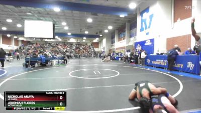 150 lbs Cons. Round 2 - Jeremiah Flores, Victor Valley vs Nicholas Anaya, La Habra