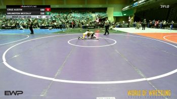58 lbs Consi Of 8 #2 - Cruz Austin, Gomez Brothers Grappling Academy vs Arlington McColly, Salem Elite Mat Club