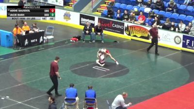 91 lbs 5th Place - Addie Saussol, Canon-McMillan vs Jacie Bash, Dubois