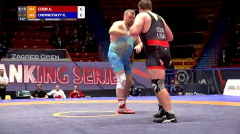 130 kg Qualif - Adam Coon, USA vs Oleksandr Chernetskyy, UKR