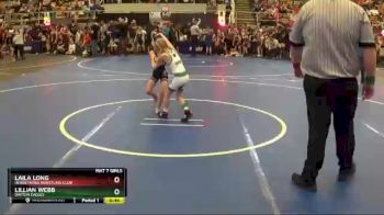 52 lbs Champ. Round 1 - Laila Long, Headstrong Wrestling Club vs Lillian Webb, Dayton Eagles