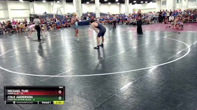 144 lbs Round 1 (8 Team) - Michael Turi, MAWA Blue vs Cole Anderson, Carolina Exteme Black