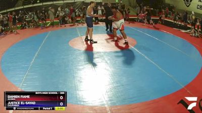 285 lbs Round 2 - Damien Fiame, Alaska vs Justice El-Sayad, California
