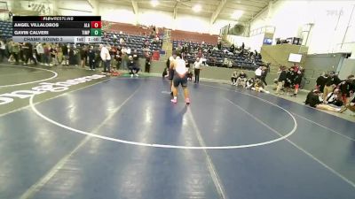 285 lbs Champ. Round 2 - Gavin Calveri, Timpanogos vs Angel Villalobos, American Leadership Academy