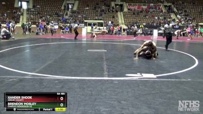 5A 165 lbs Quarterfinal - Xander Shook, Shelby County vs Brendon Mosley, Charles Henderson HS
