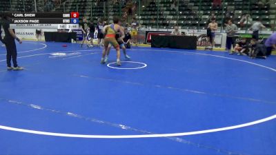 138 lbs Cons. Semis - Carl Shew, Caveman Wrestling vs Jaxson Page, BTWC
