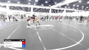 132 lbs Semifinal - Santos Montoya, No Team vs Jake Simmons, Oakdale, Wrestling