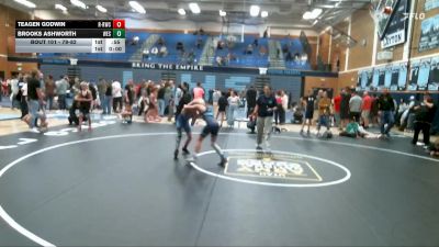 79-82 lbs Round 3 - Brooks Ashworth, Westlake vs Teagen Godwin, RWC - Roy Wrestling Club