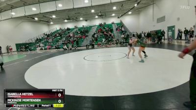 105 lbs Semifinal - McKinzie Mortensen, Pinedale vs Isabella Hetzel, Thermopolis