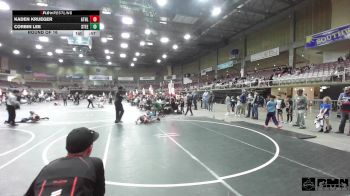 77 lbs Round Of 16 - Kaden Krueger, Athlos Wrestling vs Corbin Lee, Steel City Reloaded WC