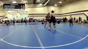 285 lbs Cons. Round 5 - Sawyer Kuenzer, Rochester Christian vs Hamza Rafferty, Adrian NCAA