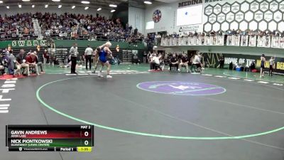 150 lbs Champ. Round 3 - Gavin Andrews, Avon Lake vs Nick Piontkowski, Olentangy (Lewis Center)