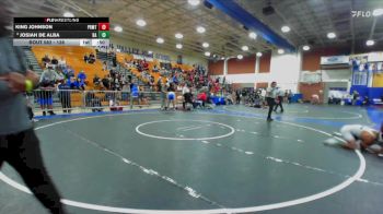 138 lbs Cons. Round 4 - Josiah De Alba, Bishop Amat vs KIng Johnson, Paramount