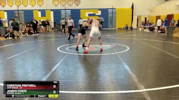 132 lbs Semifinals (8 Team) - Joseph Forte, Fleming Island vs Christian Fretwell, Lake Gibson