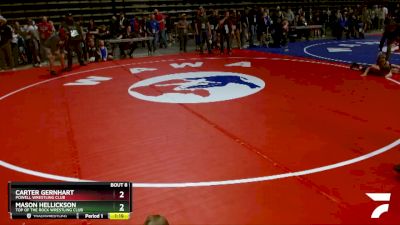 62 lbs Champ. Round 1 - Carter Gernhart, Powell Wrestling Club vs Mason Hellickson, Top Of The Rock Wrestling Club