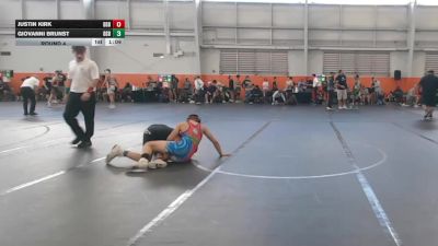 120 lbs Round 4 - Giovanni Brunst, Westshore Wrestling vs Justin Kirk, CrossRoads