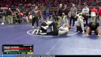 2 lbs Quarterfinal - Vincent Mayberry, Glenwood vs Carson Doolittle, Webster City