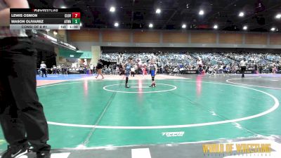 60 lbs Consi Of 8 #1 - Lewis Osmon, Cloverdale vs Mason Olivarez, Atwater Wrestling