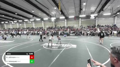 62 lbs Semifinal - Buck Johnson, Resurrection Christian vs Osias Velasquez, Bayfield Wrestling