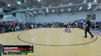 126 lbs 5th Place Match - Tyler Haneborg, North Platte vs Marcus Bekkedahl, Poudre
