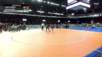 Girls 170 lbs Champ. Round 1 - Aisha Hussein, Kent Meridian (Girls) vs Dallas Kautz, Lake Stevens (Girls)