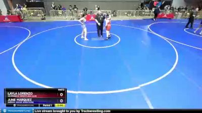 164 lbs Quarterfinal - Layla Lorenzo, Silverback Wrestling Club vs June Marquez, Animal House Wrestling