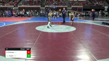 77 lbs Cons. Round 2 - Liam Huber, Glendive Mat Devils vs Brycen Elmose, Champawat