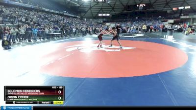 135 lbs Champ. Round 2 - Solomon Hendricks, Snoqualmie Valley Wrestling Club vs Orion Comer, FordDynastyWrestlingClub