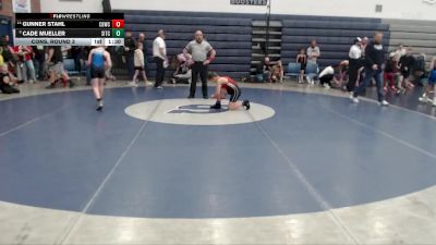 90 lbs Cons. Round 3 - Cade Mueller, Southern Idaho Training Center vs Gunner Stahl, Challis Blackheart Wrestling Club