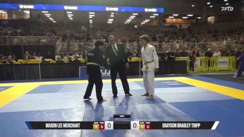 Grayson Bradley Tripp vs Mason Lee Merchant 2025 Pan Kids Jiu-Jitsu IBJJF Championship
