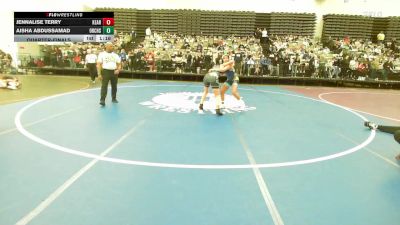 125 lbs Quarterfinal - Jennalise Terry, Kearny vs Aisha Abdussamad, Orchard South WC