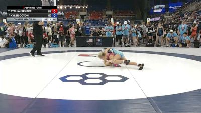 100 lbs Champ. Rd Of 16 - Stella Isensee, Colorado vs Kylee Ooton, Oklahoma