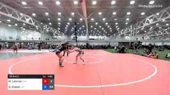 127 lbs Prelims - Miah Lehman, Misfits Code Red vs Gabriella Ocasio, Midwest Black Mambas Team 1