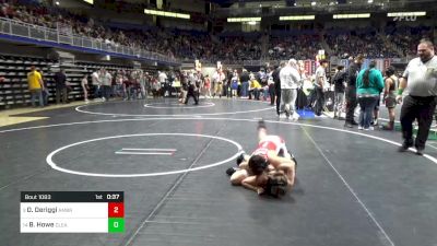 95 lbs Round Of 16 - Dominic Deriggi, Ambridge vs Bentley Howe, Clearfield