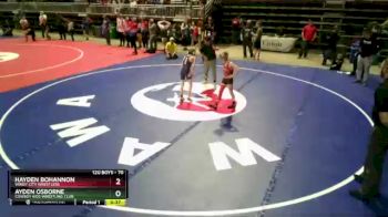 70 lbs 1st Place Match - Hayden Bohannon, Windy City Wrestlers vs Ayden Osborne, Cowboy Kids Wrestling Club